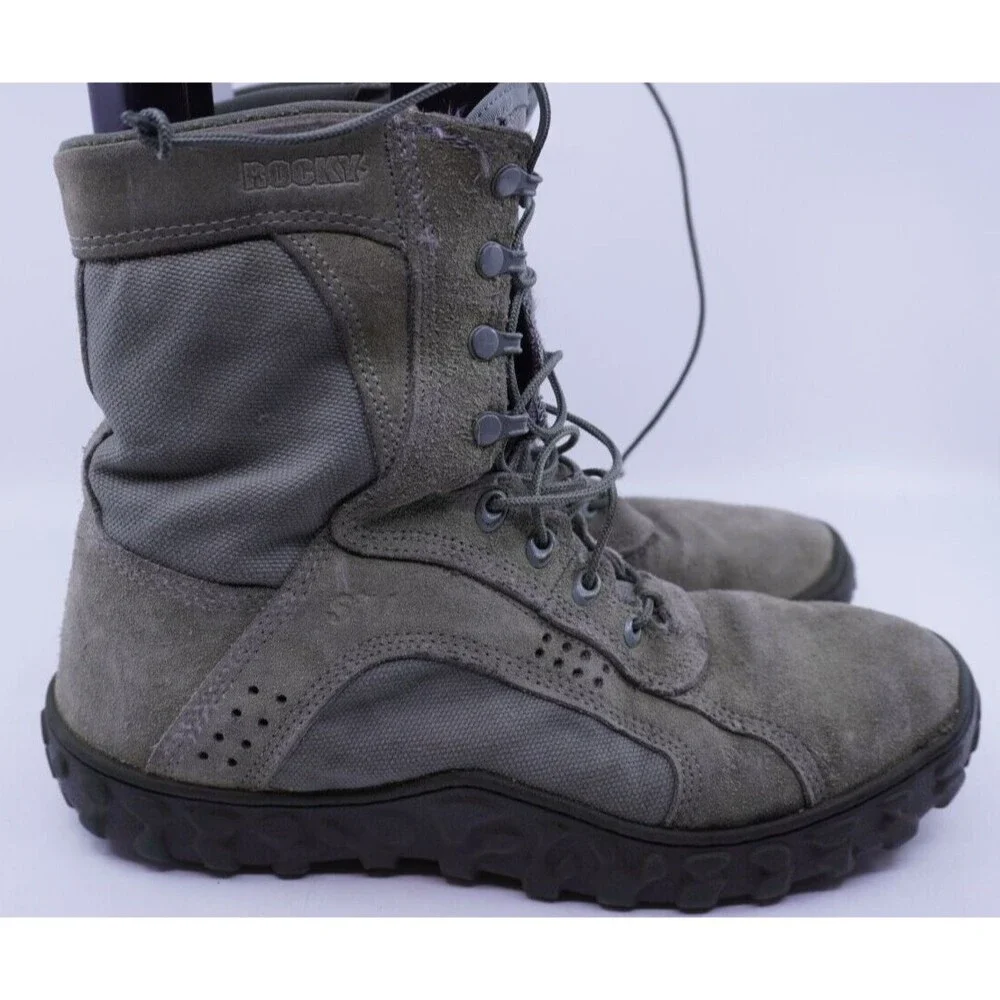Rocky S2V Combat Boots Men's 13 Green USA Special Ops Tactical Military Leather